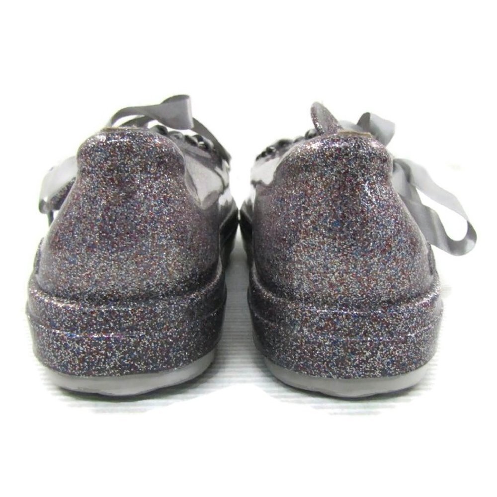 Melissa Women's BE + Disney Mickey Minnie Ears Glitter PVC Jelly Sneakers Sz 8 - Picture 6 of 9